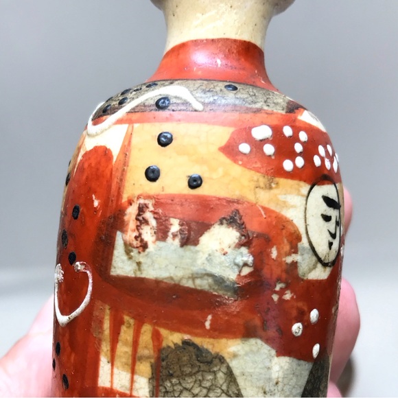 Mid-Century MINIATURE Moriage Ceramic Vases, Set of 3 - Picture 11 of 14